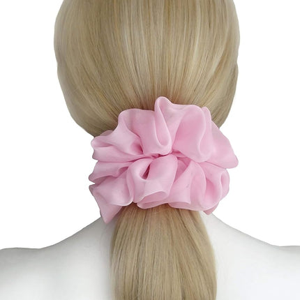 7-Inch Soft Chiffon Big Hair Scrunchie Ponytail Holder