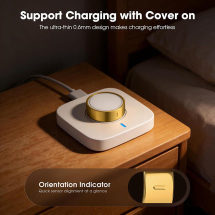 2 Pack High-Gloss TPU Smart Ring Protector Covers, Size 8