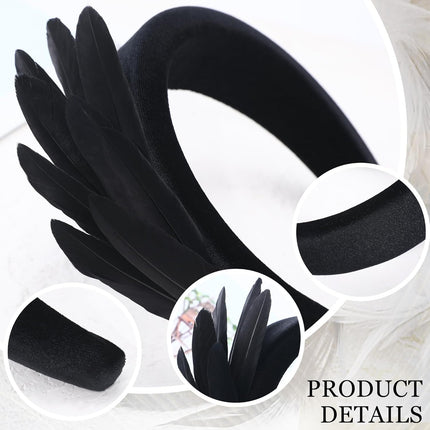 Vintage 1920s-Style Feather Headband for Cocktail Looks