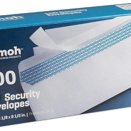 #10 Security Self Seal Envelopes - 100 Count, No Window, White