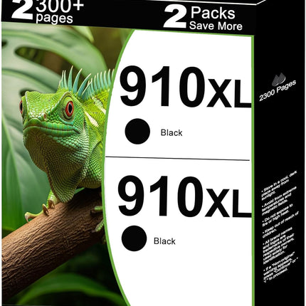Remanufactured Ink Cartridges Replacement with V15.2.1 Chips (Black, 2-Pack)