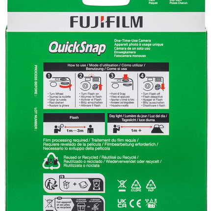QuickSnap Flash 400 One-Time-Use Camera - 2 Pack