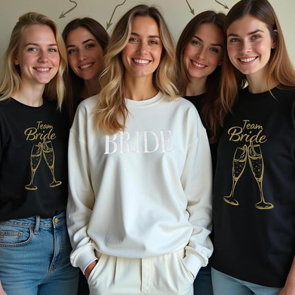 Bride Crewneck Sweatshirt - Engagement and Wedding Gift, White