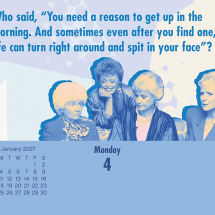 2027 Golden Girls Day-at-a-Time Calendar