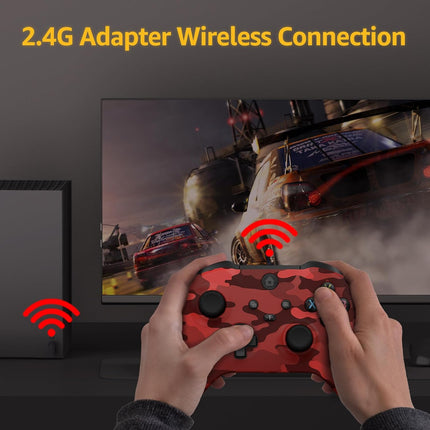 Camo Red Wireless Gaming Controller with Hall Effect Sticks