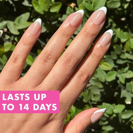 Instant Mani Summer Press-On Nails - Medium Almond Iconic French