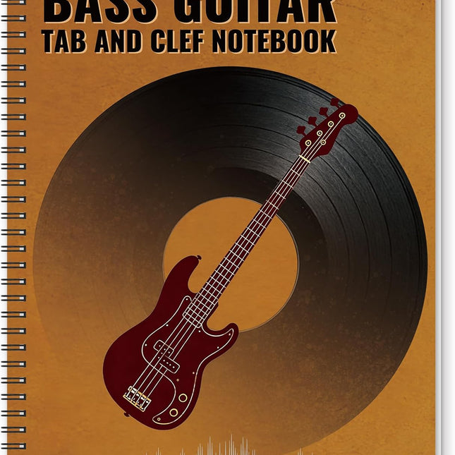 SourceToHome FuenteACasa Bass Clef and TAB Notebook Tablature Bass Music Tabs Journal 120 Pages — Home & Lifestyle