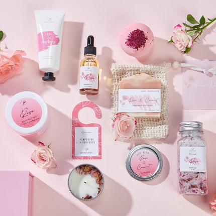 Spa Gift Bath Basket for Mom Self Care