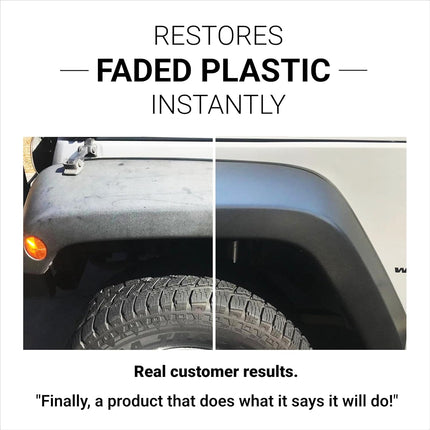 Plastic, Rubber, and Vinyl Restorer Kit with Foam Applicator