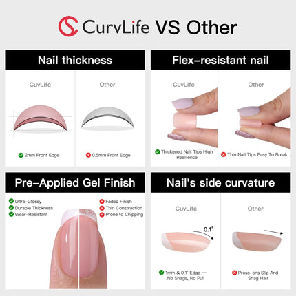 Honey Peach Pink Extra Short Gel Press-On Nails, 30 Pcs
