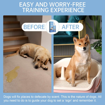 PawHaven RefugioPata Potty Training Spray for Dogs Dog Potty Training Spray Go Here Dog Potty — Pet Supplies