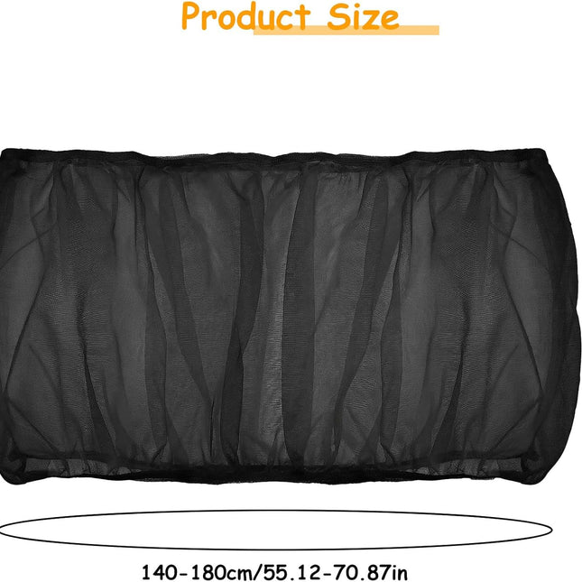 Adjustable Black Bird Cage Seed Catcher Net