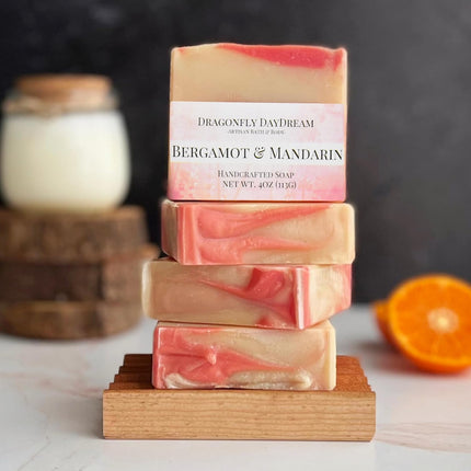 HomeChef ChefDelHogar Bergamot & Mandarin Handmade Artisan Soap Bar (1 Pack)- Refreshing Citrus Scent — Kitchen & Home
