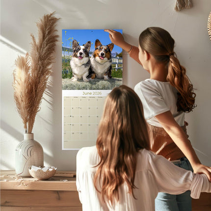 Corgi Calendar 2027 - 16 Month Dog Wall Calendar