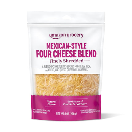 Mexican-Style Four Cheese Blend, Finely Shredded, 8 Oz