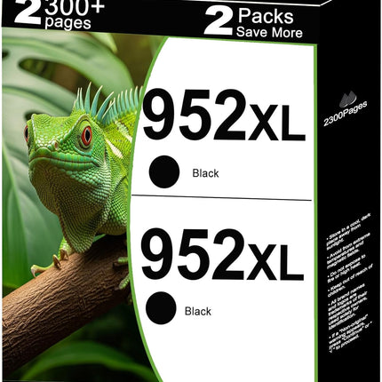 Remanufactured Black Inkjet Ink Cartridges with V14.2.1 Chip, 2-Pack