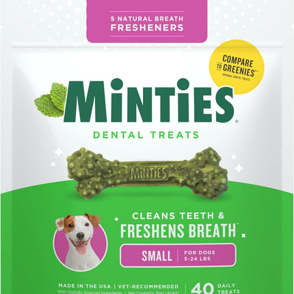 Tiny/Small Dog Dental Bone Treats, 16 oz, 40 Count