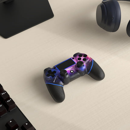 Wireless Controllers for PS4/Pro/Slim/PC, Bluetooth Gamepad with Non-Slip Grip and USB-C Cable