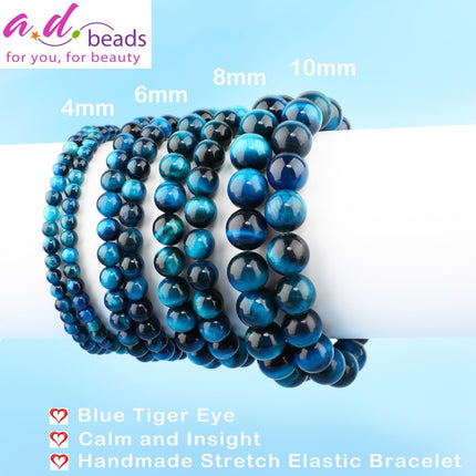 SourceToHome FuenteACasa AD Beads 4mm6mm8mm10mm Handmade Bracelet - Natural Gemstone — Home & Lifestyle