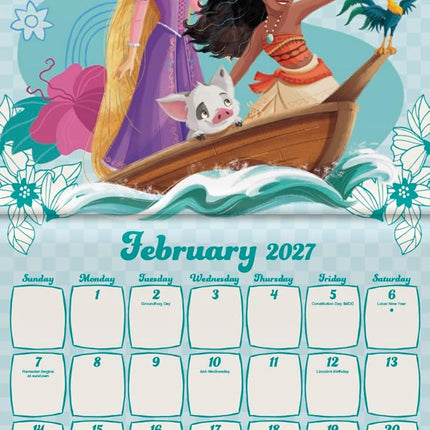 2027 Princess Mini Calendar
