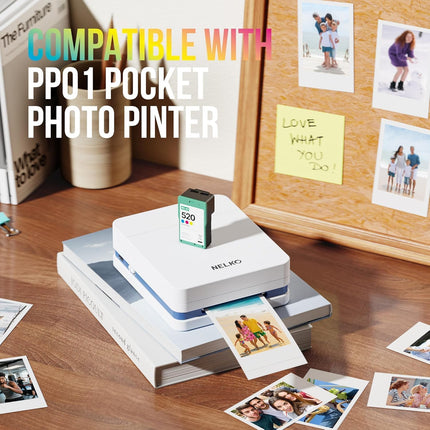 520 Genuine Color Ink Cartridges 2.0 High-Yield for PP01 & PP03 Photo Printers