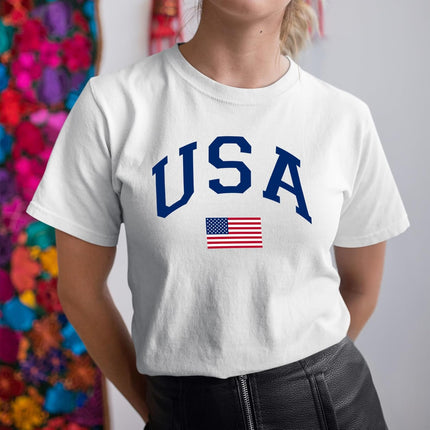 Patriotic American Flag Graphic T-Shirt