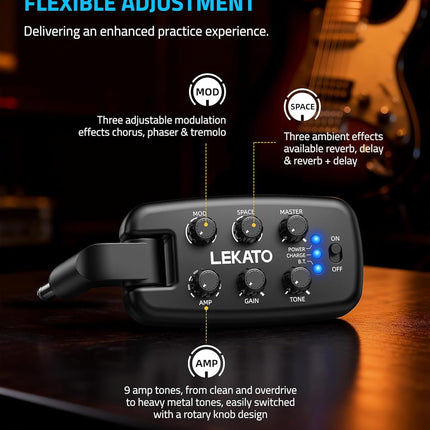 NexWave OndaNex 2 Guitar Headphone Amp for Electric Guitar, Bass Guitar Headphone Amplifier — Smart Tech