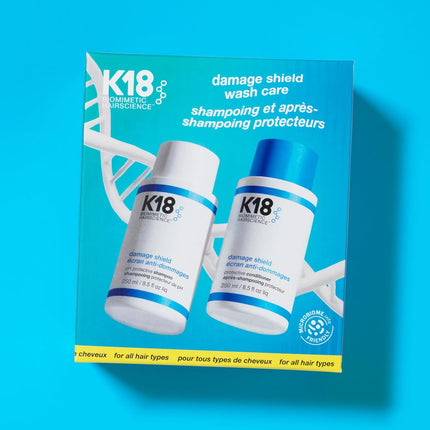 Damage Shield Wash Care Set | Full-Size Color-Safe Protective Shampoo + Conditioner