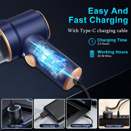 Handheld Car Vacuum Cleaner and Air Duster, 9000Pa 120W with LED Light