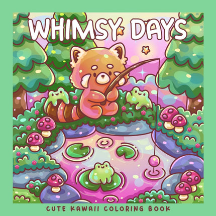 Kawaii Woodland Animals Cozy Coloring Book