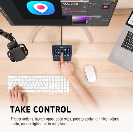 VSDINSIDE Macro Keypad, Stream Controller Deck Gaming Streaming Shortcut — Smart Tech