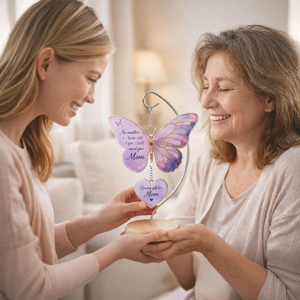SourceToHome FuenteACasa Butterfly Gift for Mom, Butterfly Desk Decor Suncatcher — Home & Lifestyle