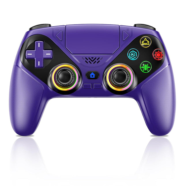 Purple Wireless Game Controller for Console and PC