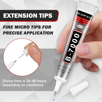 B7000 Clear Rhinestone Adhesive, 16 Pack 15ml