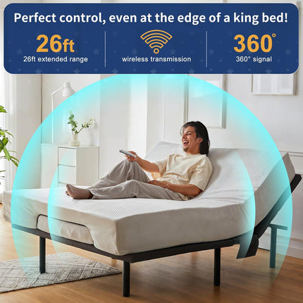 NexWave OndaNex Replacement Remote for Tempurpedic Ergo/Ergo Extend Adjustable Bed Base — Smart Tech
