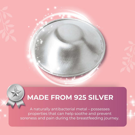 Silver Nursing Cups and Nipple Covers
