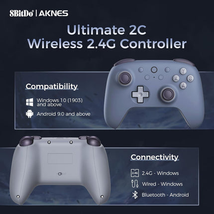 Ultimate 2C Wireless 2.4G Controller for Windows PC and Android - Blueberry