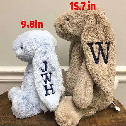 Embroidered Plush Bunny with Child's Name Custom First Easter Gift