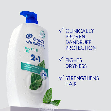 Anti-Dandruff Tea Tree Oil 2-in-1 Shampoo and Conditioner, 28.2 fl oz