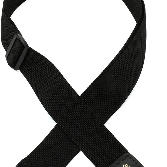 Black Polypropylene Guitar Strap, Adjustable 41-72 in.