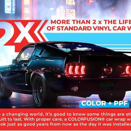 Gloss Cosmic Blue Dry Apply PPF Vinyl Car Wrap Roll - 1 ft x 5 ft