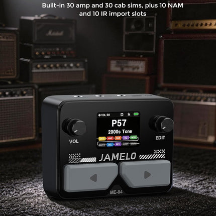 Pocket Guitar Multi Effects Pedal in Black