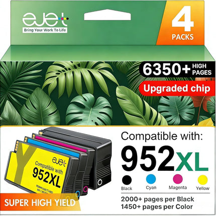 NexWave OndaNex Ejet 952XL Ink Cartridges Combo Pack Replacement for HP 952XL 952 XL 952XL — Smart Tech
