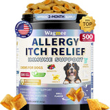 Dog Allergy Relief Chews - Itching Skin, Paw Licking, Ears & Seasonal Allergy Support, 500 Ct