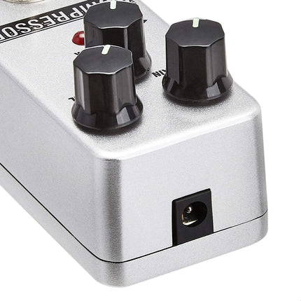 Compressor Guitar Pedal, Fully Analog Circuit with True Bypass, Silver
