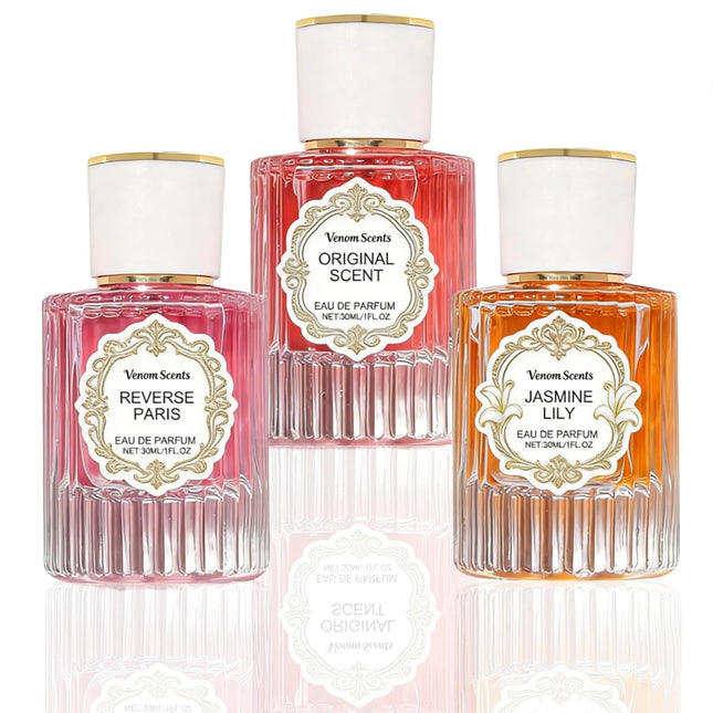3-Piece Pheromone Eau de Parfum for Women - Jasmine, Lily & Peony