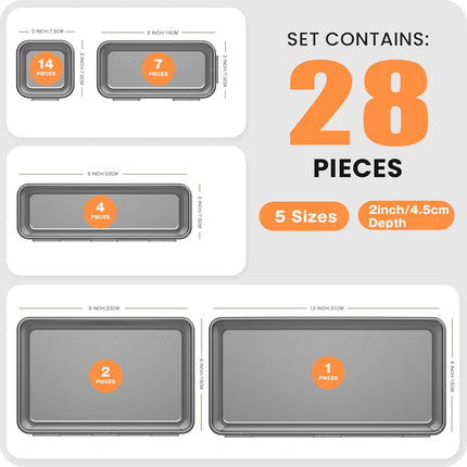 Clear Drawer Organizer for Makeup, Kitchen, and Home
