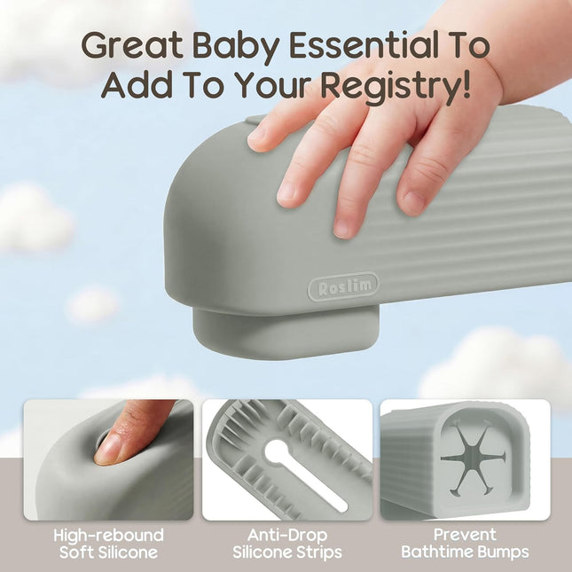 LittleNest NidoPequeño Roslim Baby Bathtub Faucet Cover, Upgraded Silicone Bath Faucet Cover for Kids — Baby & Toddler