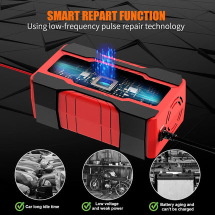 10-Amp 12V/24V Automatic Smart Battery Charger