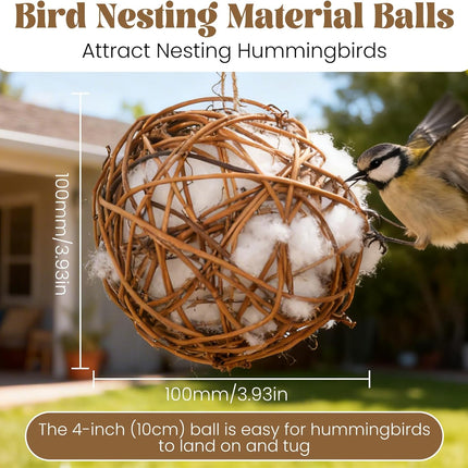 SourceToHome FuenteACasa Bird Nesting Material, Hummingbird Nesters Natural Nesting Material Holder — Home & Lifestyle